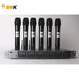6 Channels Professional UHF Wireless Microphone Sets