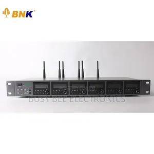 6 Channels Professional UHF Wireless Microphone Sets
