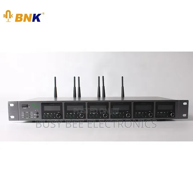 6 Channels Professional UHF Wireless Microphone Sets
