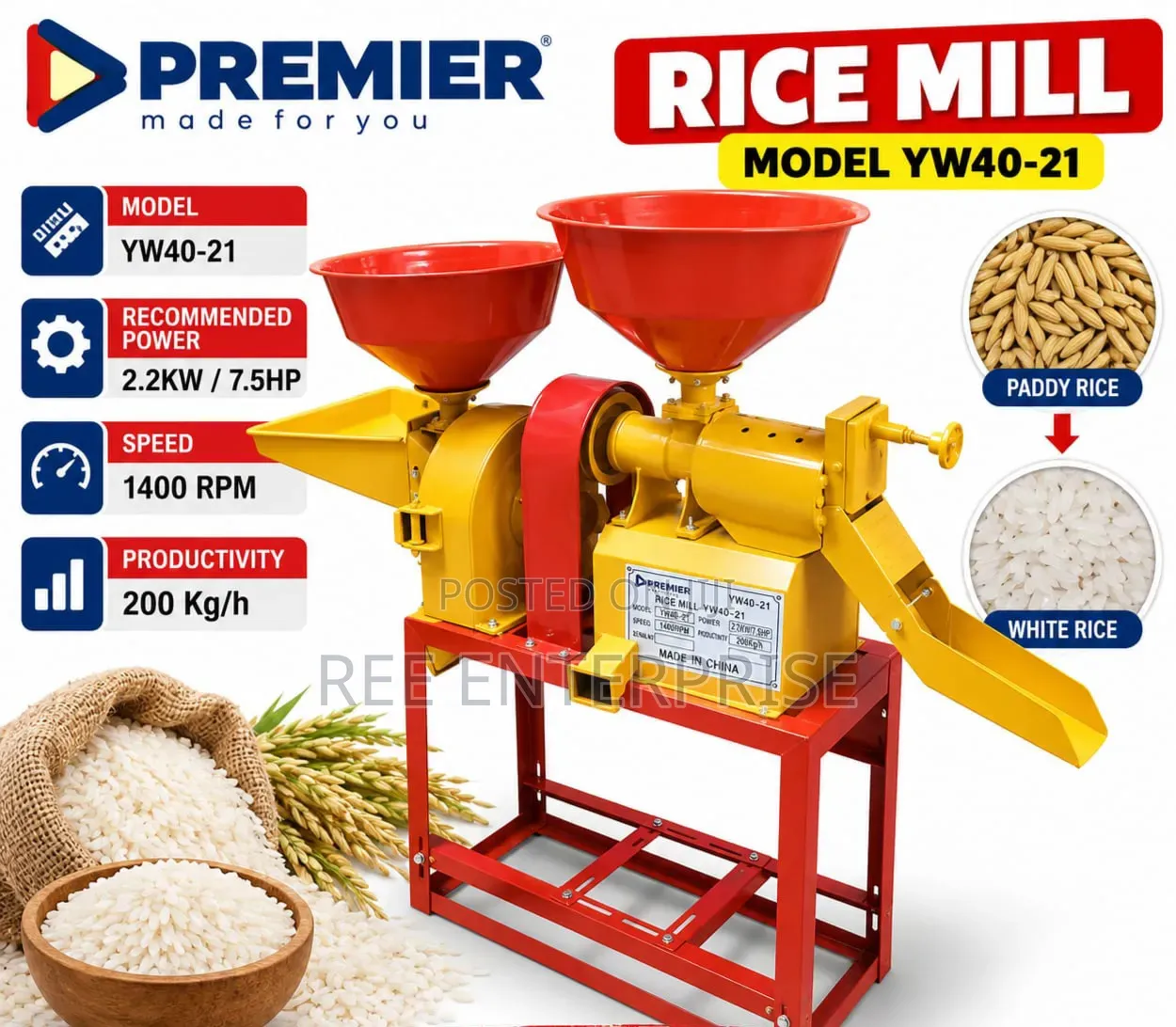 Premier Commercial Rice Mill Now Available
