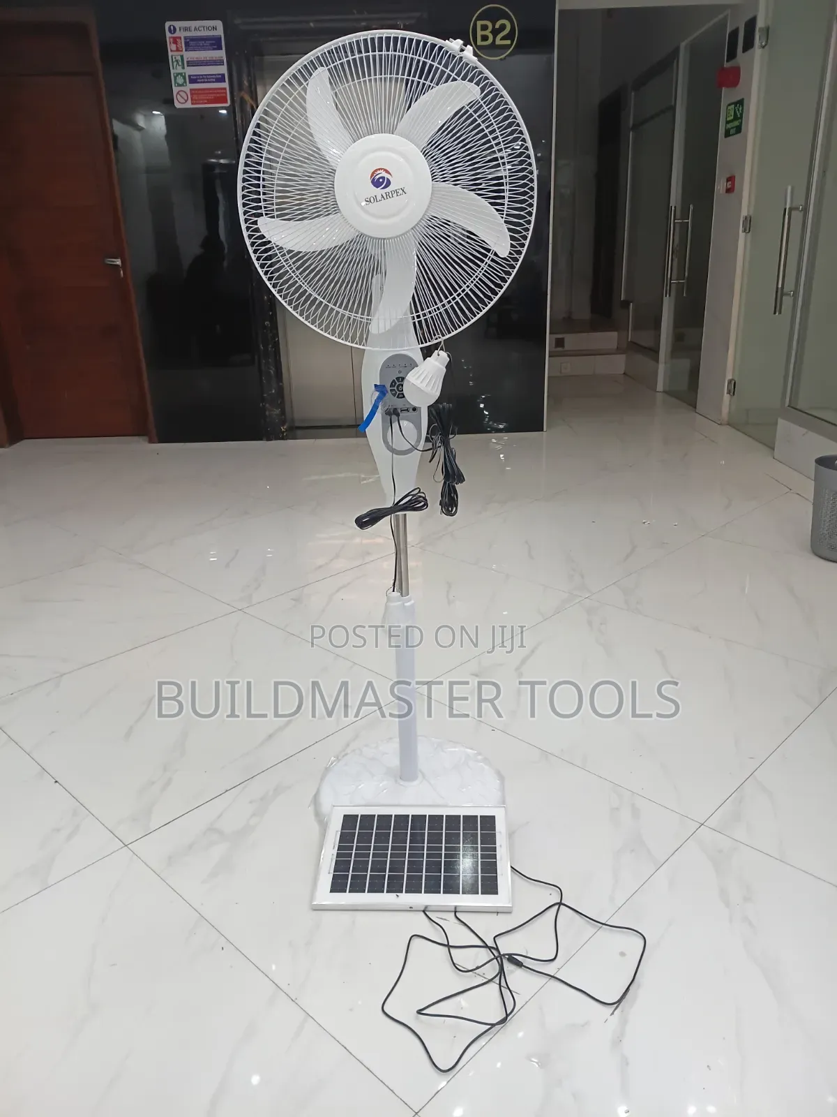 Solarpex 16-Inch Rechargeable Solar Standing Fan