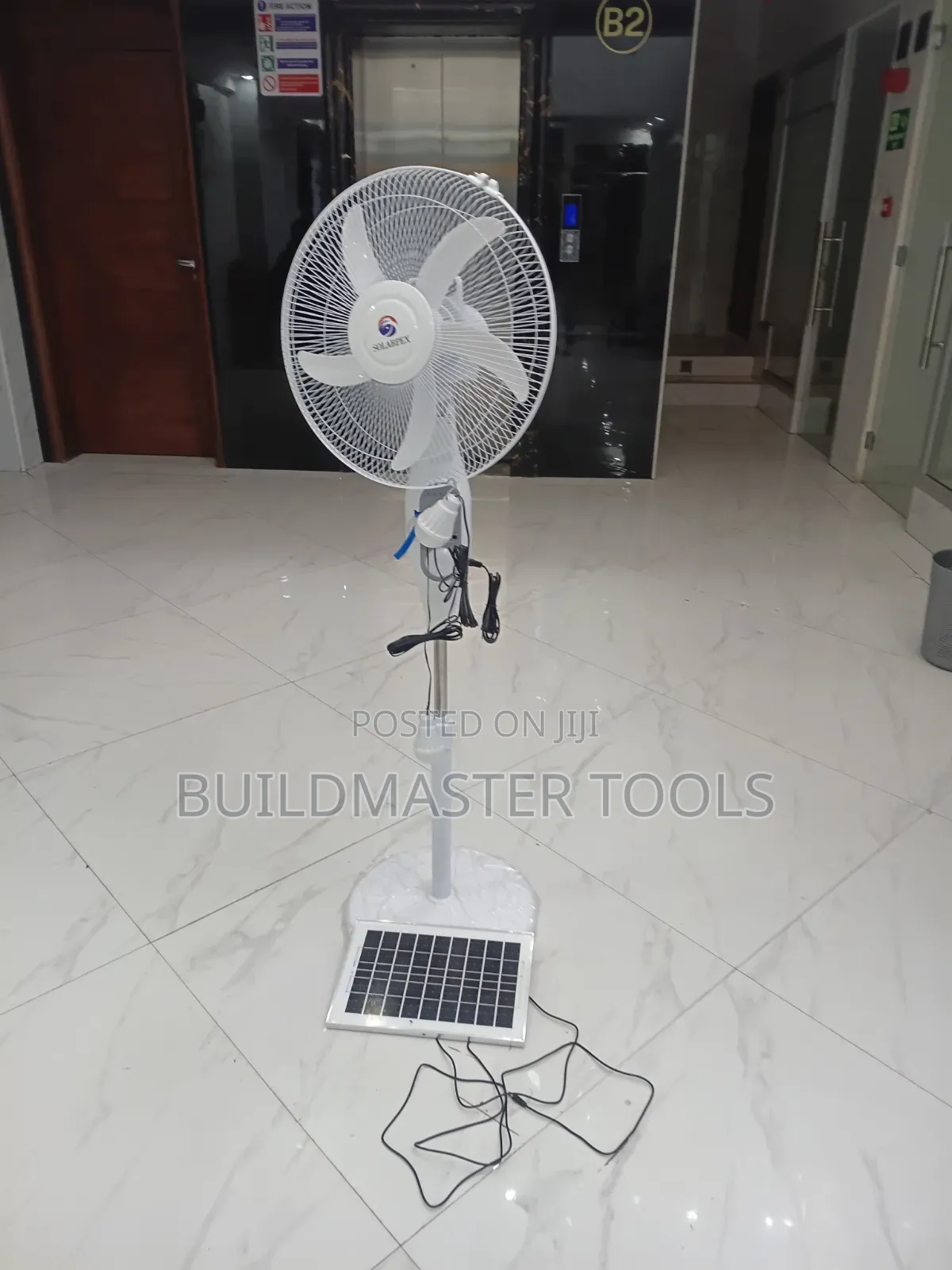 Solarpex 16-Inch Rechargeable Solar Standing Fan