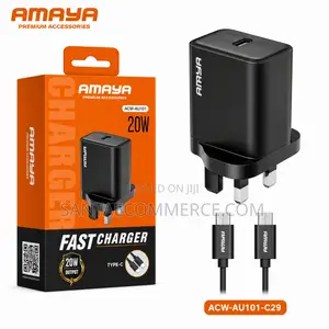 Amaya ACW-AU101-C29 20W Fast Charger With USB-C Cable
