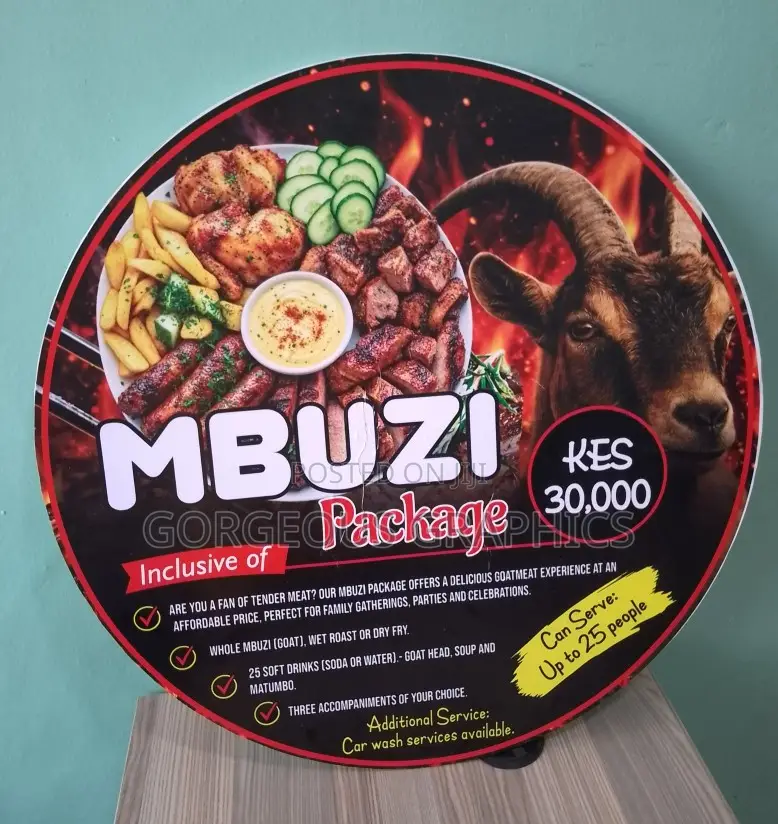 Mbuzi Package Promotional Sign