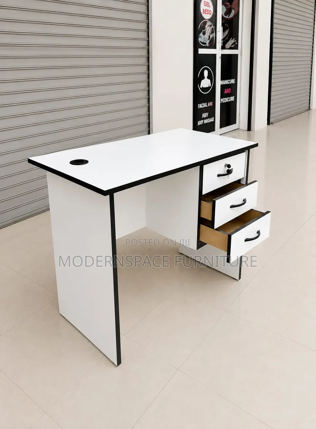 White Office Desk