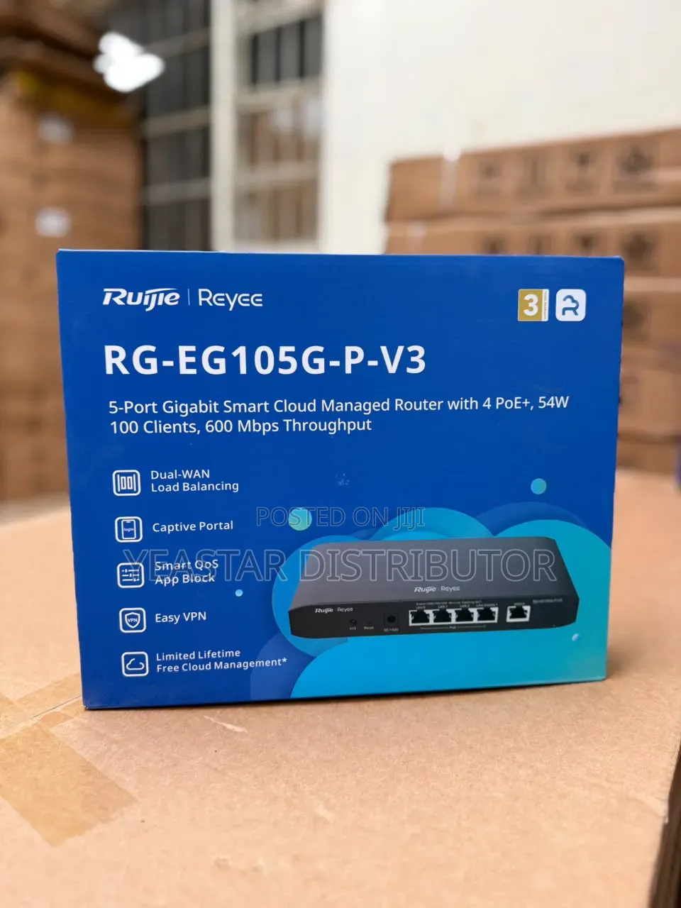 Ruijie Reyee RG-EG105G-P-V3 Smart Cloud Managed Router