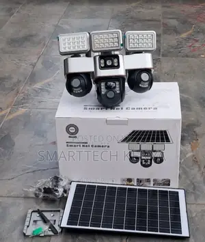 V380 4g Triple Lens CCTV Camera With Two Way Audio and Security Lights