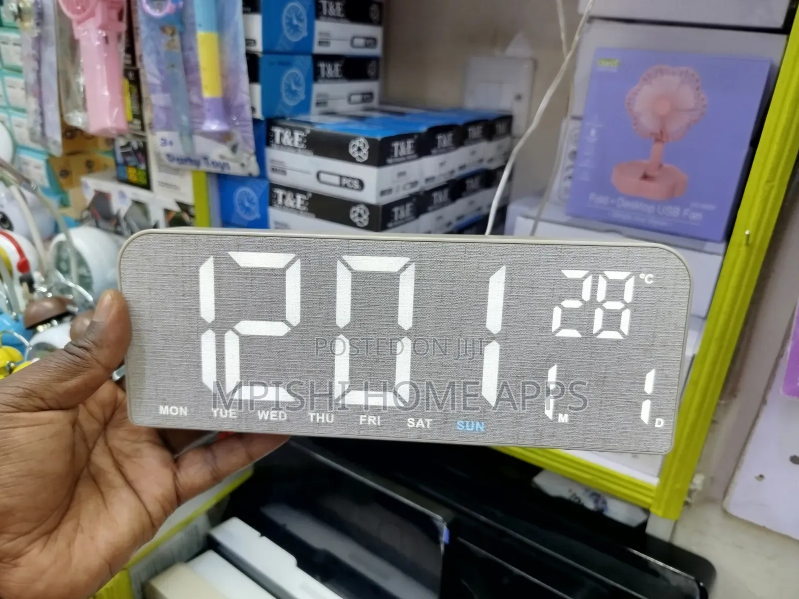 Minimalist LED Digital Desk and Wall Clock