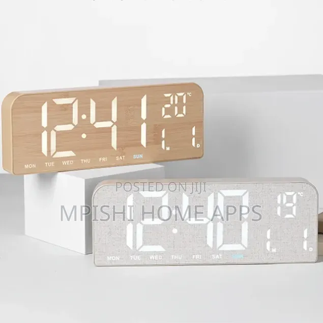 Minimalist LED Digital Desk and Wall Clock