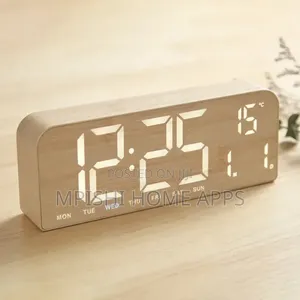 Minimalist LED Digital Desk and Wall Clock