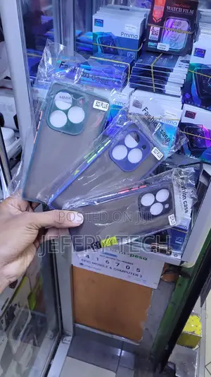 Translucent Matte Cases With Colorful Bumpers and Camera S23 PLUS"