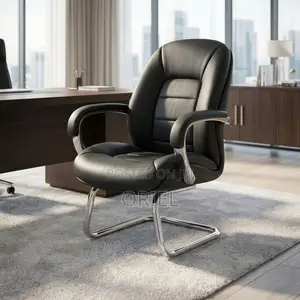 Office Chair : Luxury Office Guest Chair With Leather Upholstery
