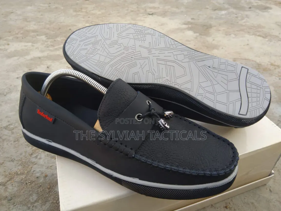 Double Sole Leather Loafers