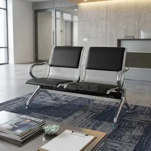 Two Seaters Cushioned Bench | Waiting Reception Bench