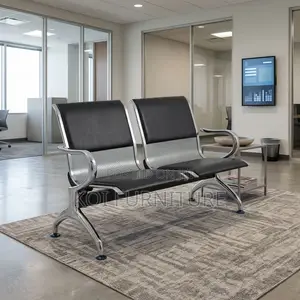 Two Seaters Cushioned Bench | Waiting Reception Bench