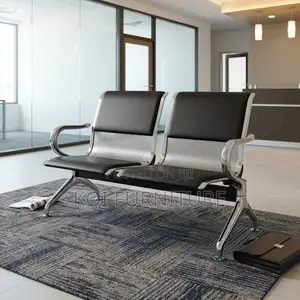 Two Seaters Cushioned Bench | Waiting Reception Bench