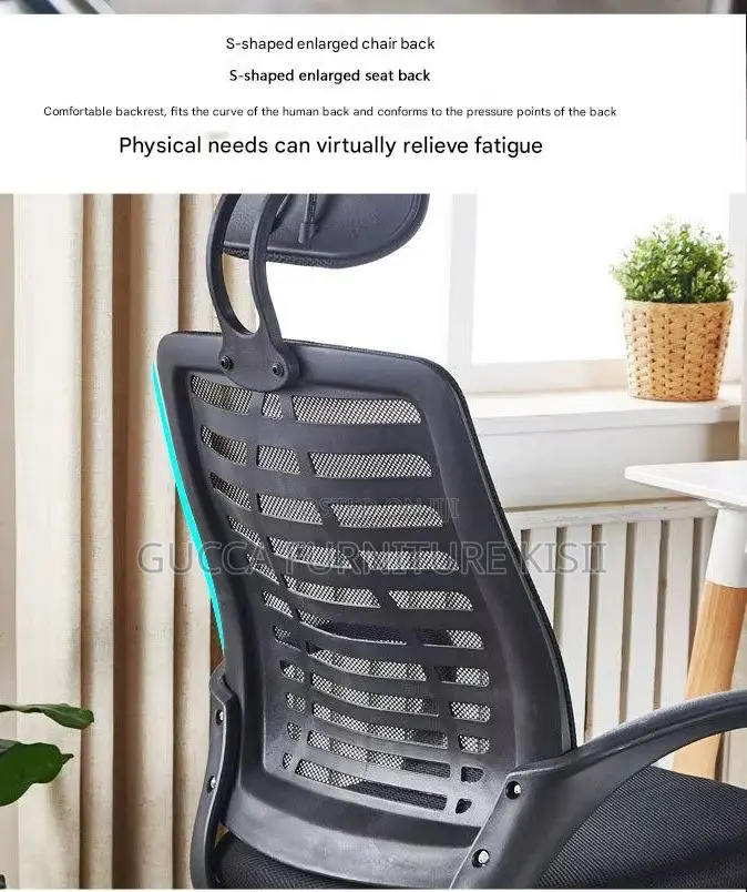 Headrest Secretarial Mesh Adjustable Chair