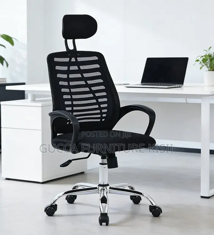 Headrest Secretarial Mesh Adjustable Chair