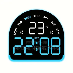 Semicircular LED Digital Alarm Clock