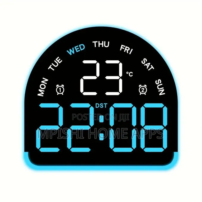 Semicircular LED Digital Alarm Clock