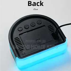 Semicircular LED Digital Alarm Clock