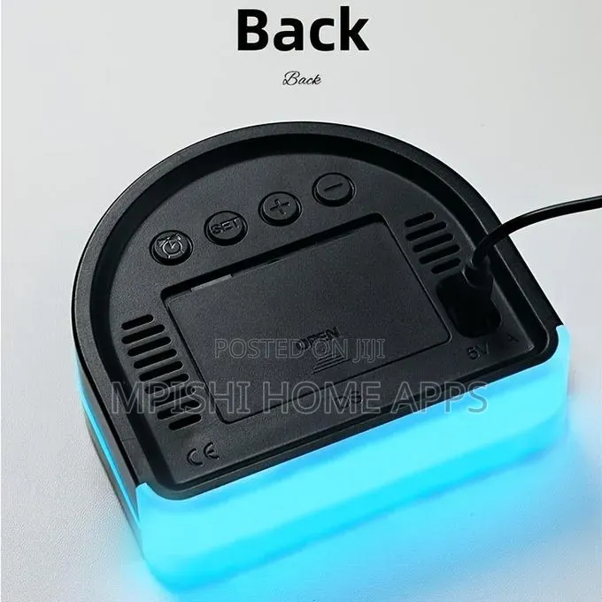 Semicircular LED Digital Alarm Clock