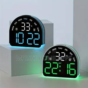 Semicircular LED Digital Alarm Clock