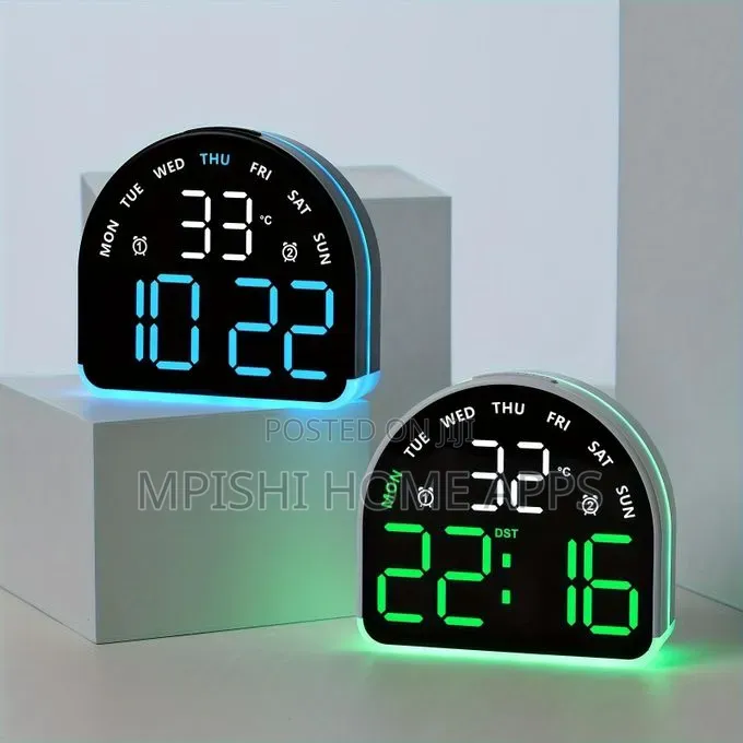 Semicircular LED Digital Alarm Clock