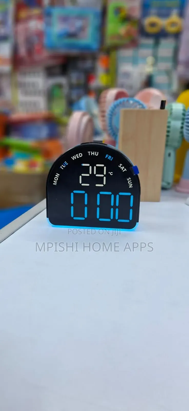 Semicircular LED Digital Alarm Clock