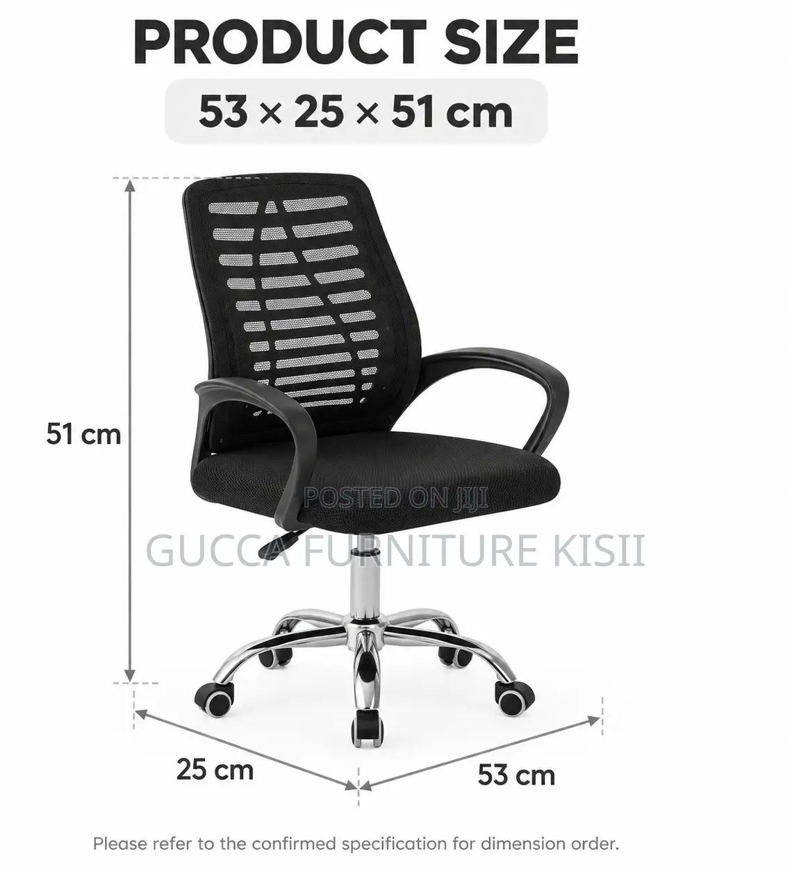 Low Back Breathable Mesh Secretarial Chair