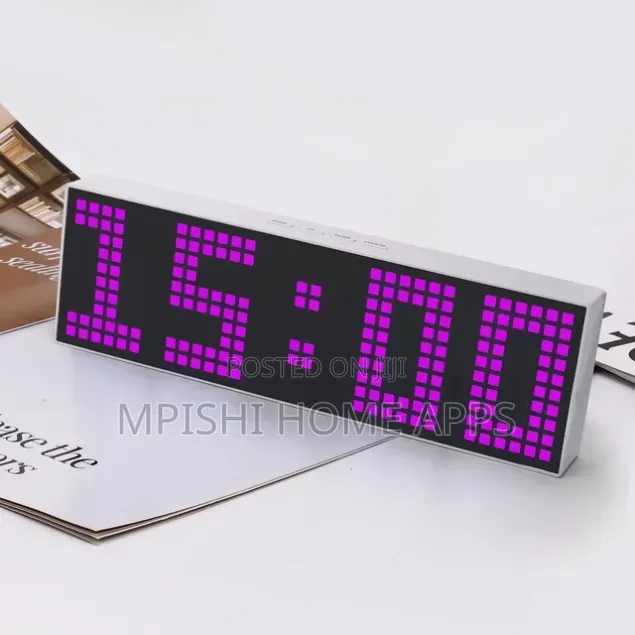 Dot Matrix LED Digital Alarm Clock