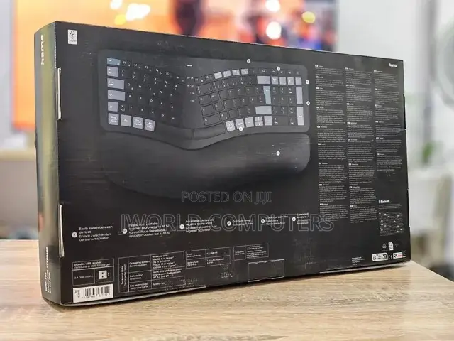 Hama Wireless Ergonomic Keyboard With Cushioned Palm Rest Wk-900e