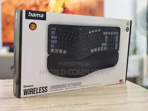 Hama Wireless Ergonomic Keyboard With Cushioned Palm Rest Wk-900e