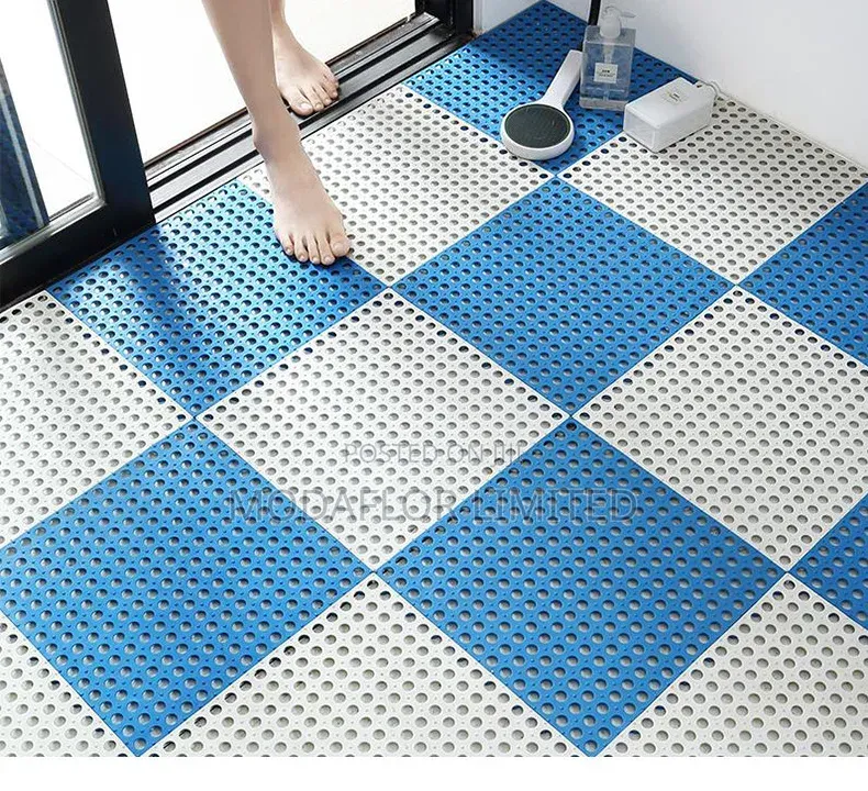 Anti-Slip Interlocking Floor Tiles for Bathrooms