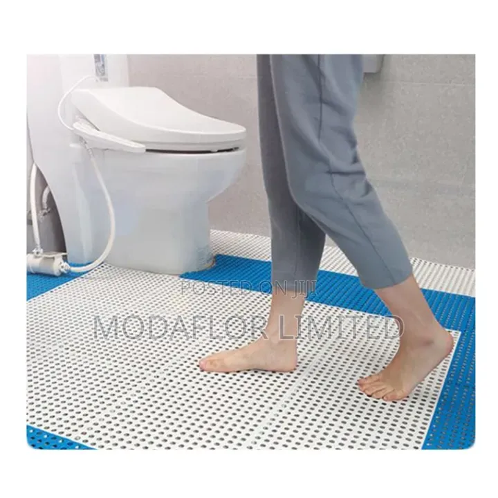 Anti-Slip Interlocking Floor Tiles for Bathrooms