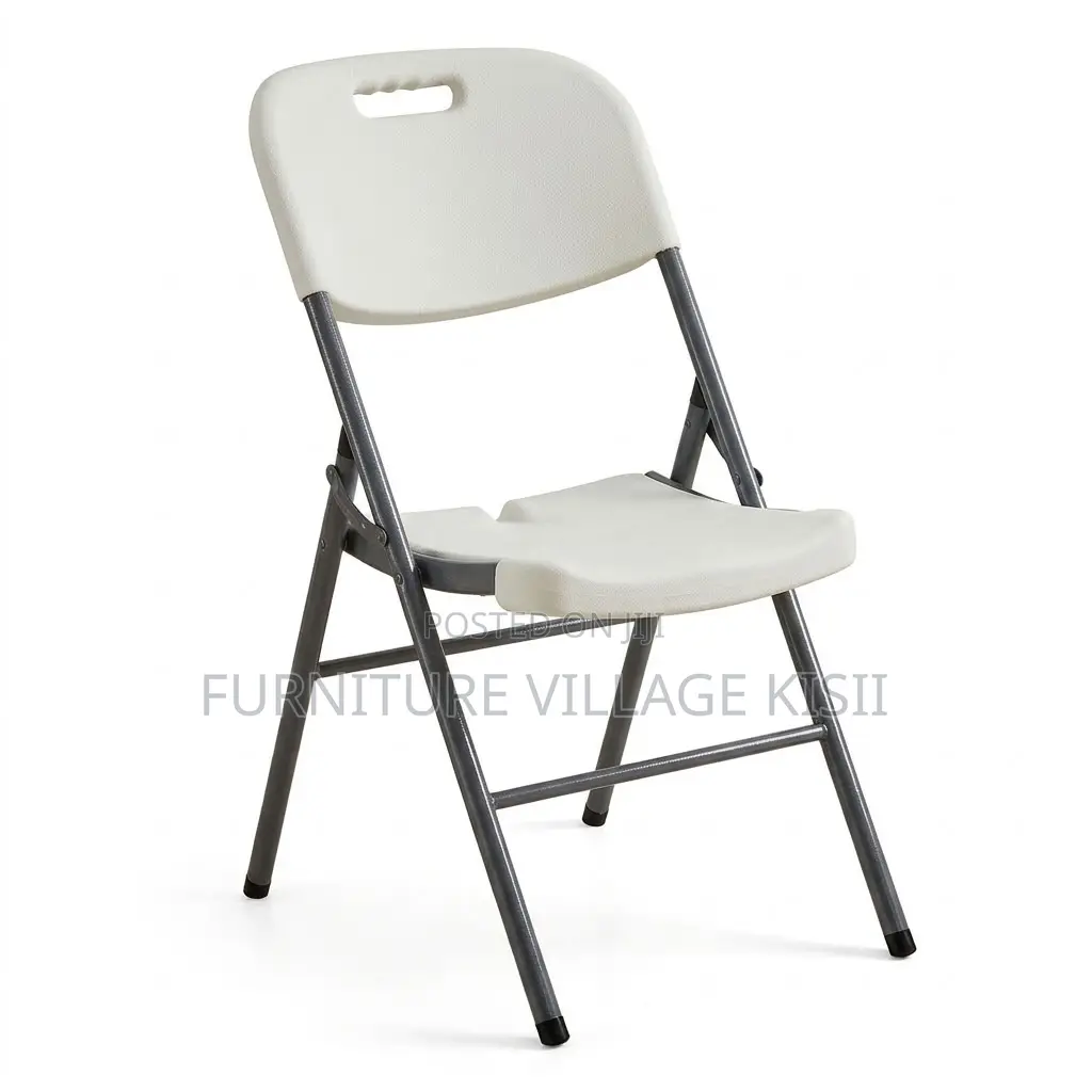 White Foldable Plastic Outdoor Seat