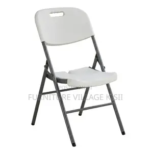 White Foldable Plastic Outdoor Seat