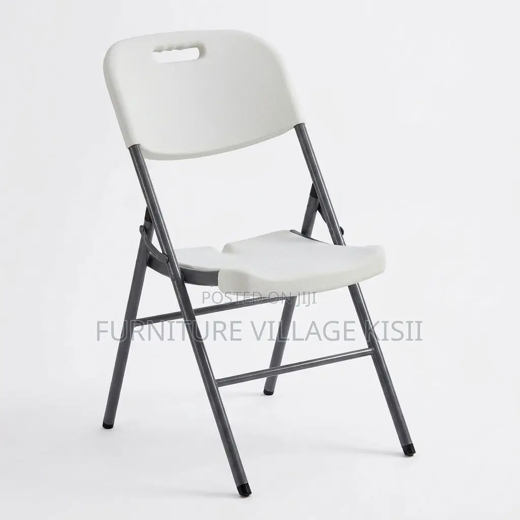 White Foldable Plastic Outdoor Seat