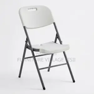 White Foldable Plastic Outdoor Seat