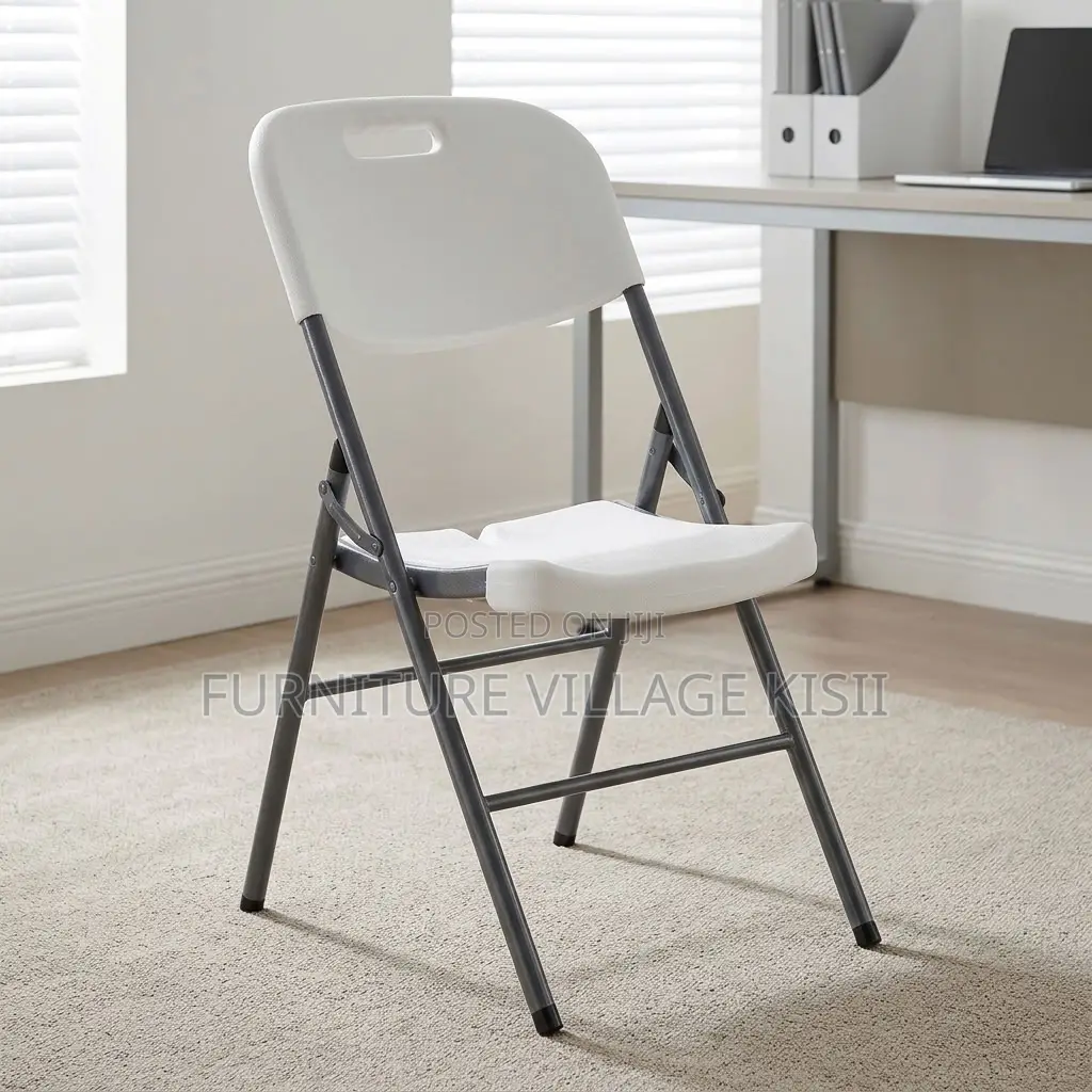 White Foldable Plastic Outdoor Seat