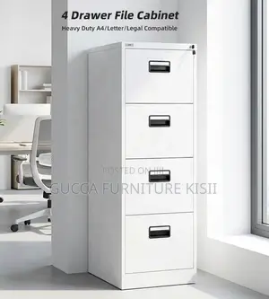 4 Drawer Vertical Lockable Steel A4 Size File Cabinet