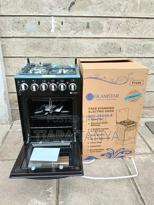 Glamstar Black 50x55 3 Gas + 1 Electric Hotplate With Electric Oven