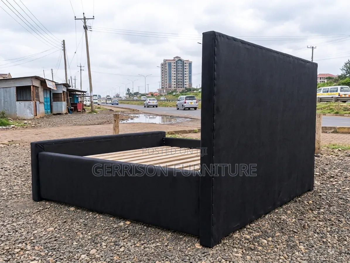 Custom 5x6 Sleek Black Fully Platform Bed Frame (Brand New)