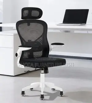Mesh High Back Chair With Flip Up Armrests