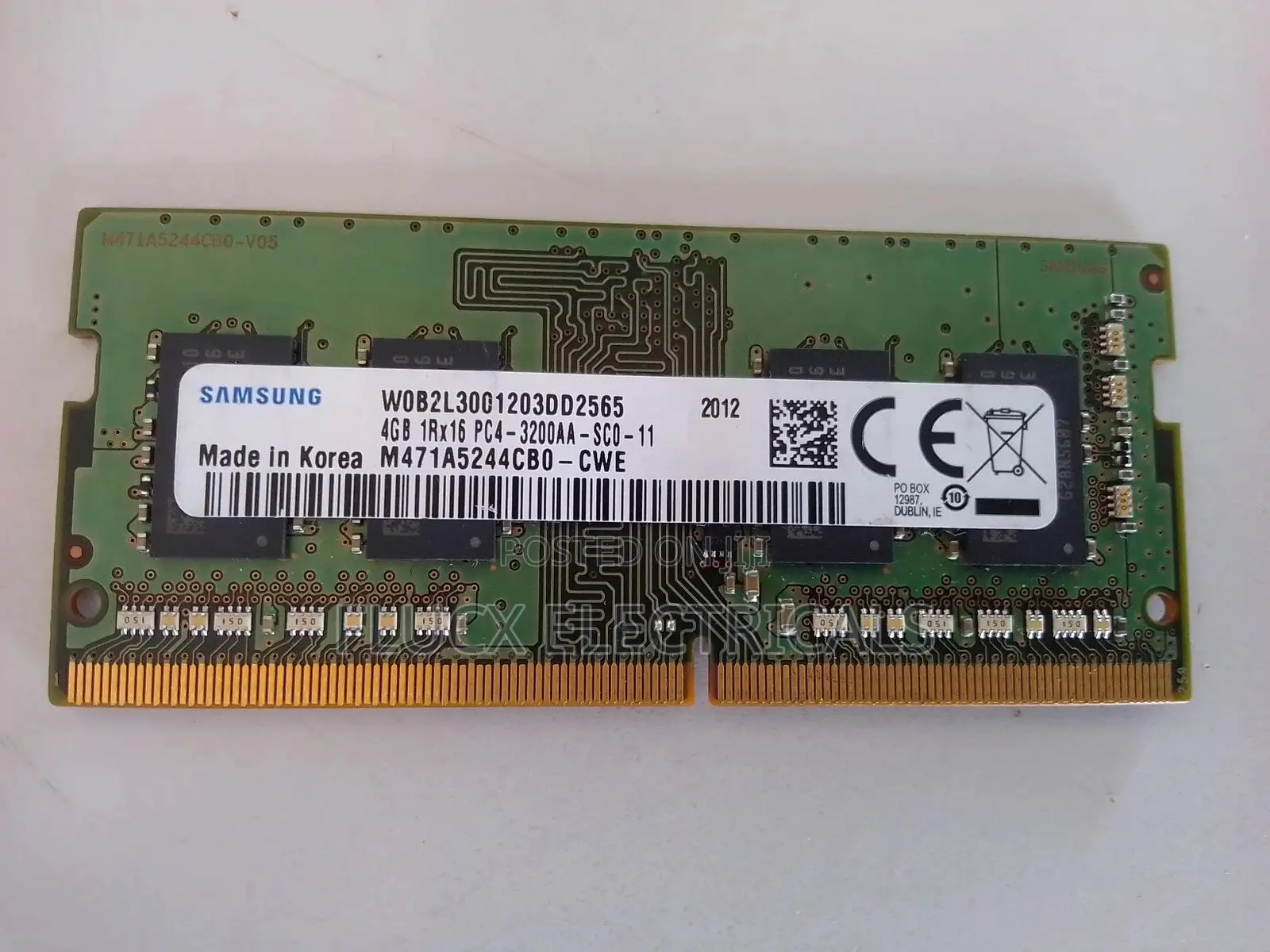 4GB 1rx16 Pc4-3200aa-Sc0-11