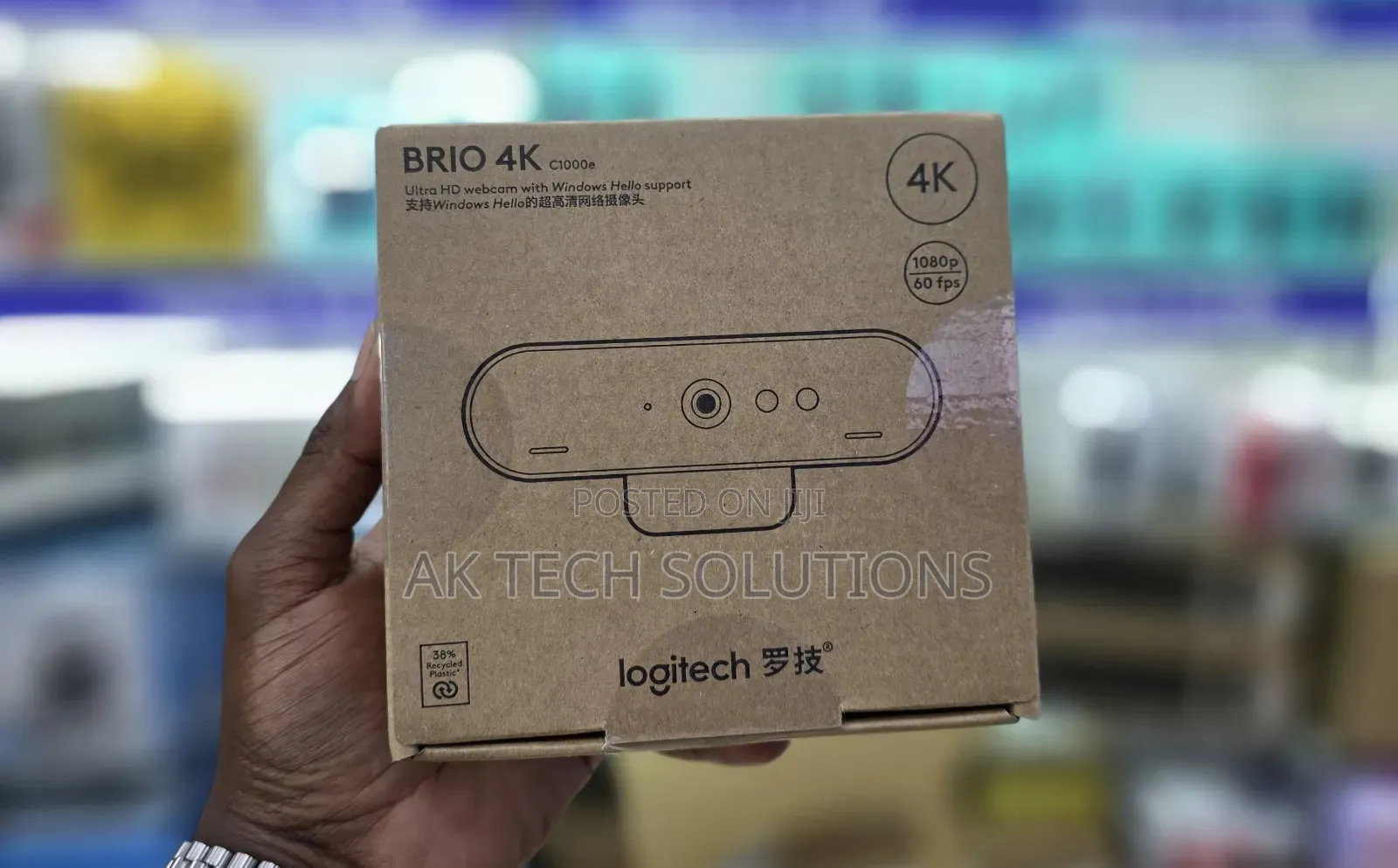 Logitech Brio 4k Webcam
Model:C1000e 
Windows
Macos
Brand New