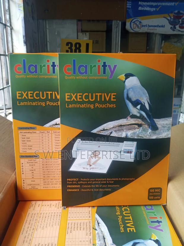 Laminating Pouches-A4 Clarity Executive