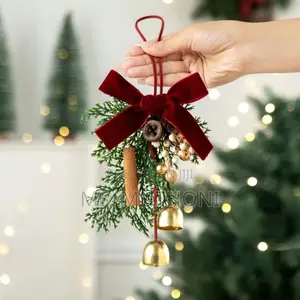 Decorative Christmas Bell Wind Chime ,Festive Door Hanging Decoration