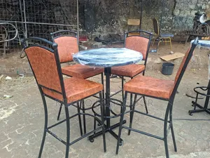Heavy-Duty Bar Stools & Table Set - Hotel & Restaurant Furniture