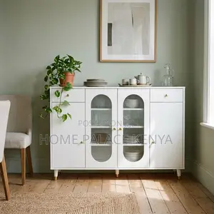 Kitchen Cabinet; 4-Door Utensils Kitchen Organizer